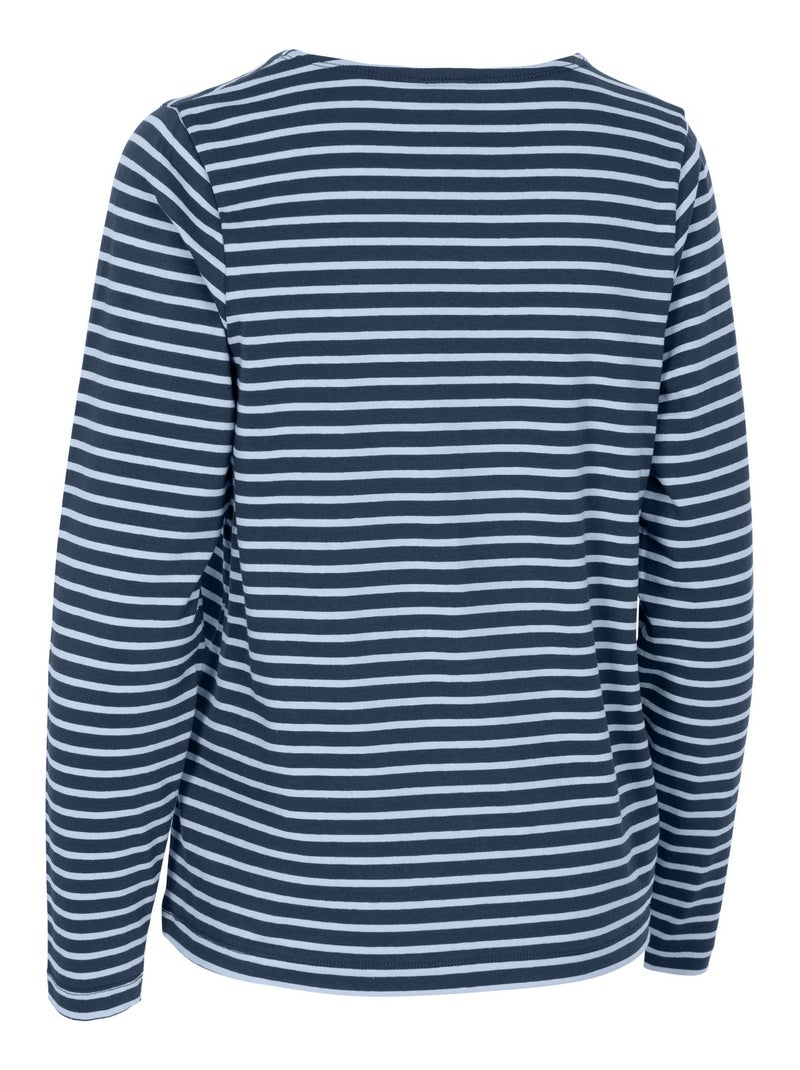Chemisier motif/style rayure fil teint karen - trespass Bleu marine - Kiabi