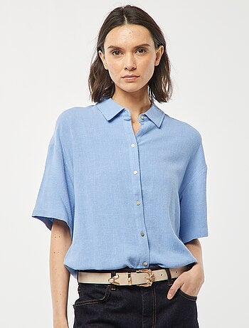 Chemisier oversize en lin