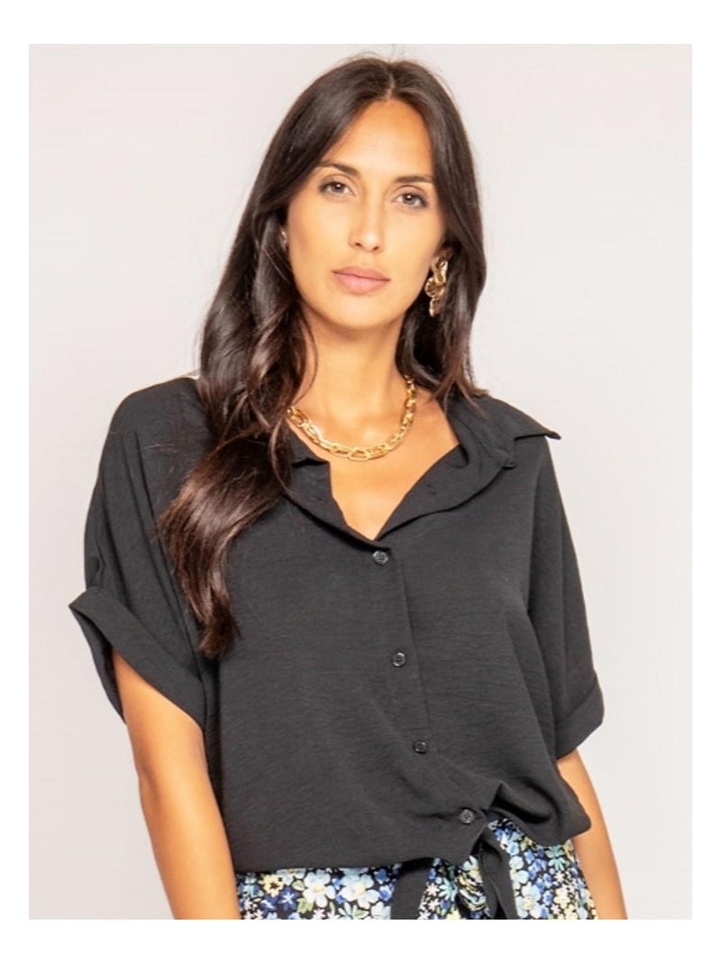 Chemise Blouse Voile De Coton Chemisier voile de coton Christine Laure