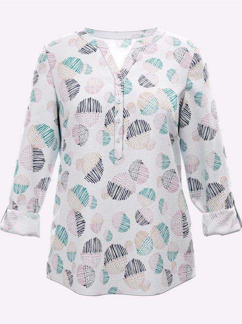 Chemisier Plis Creux Au Dos Pour Plus D'ampleur - Taille Standard - Witt - Kiabi Chemisier Plis Creux Au Dos Pour Plus D'ampleur - Taille Standard - Witt - Kiabi