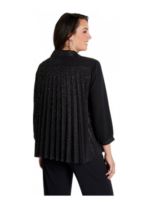 Chemisier plissé dos mi-long - Kiabi