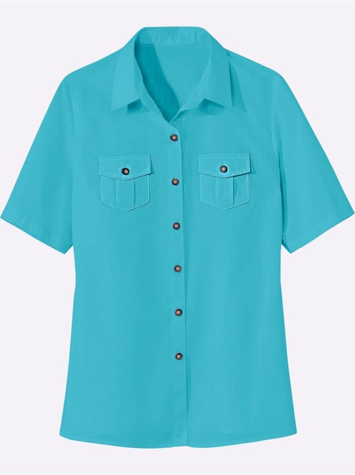 Chemisier pratique à col chemise et poches poitrine - Taille standard - Moda Vilona - Kiabi
