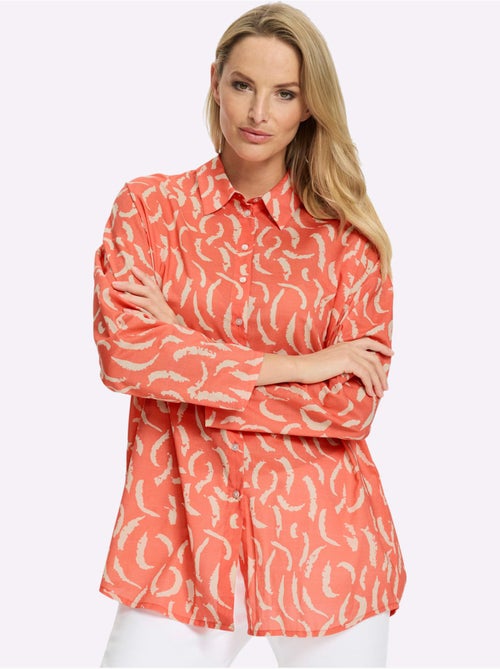 Chemisier Pur Coton - Taille Standard - Helline - Kiabi Chemisier Pur Coton - Taille Standard - Helline - Kiabi