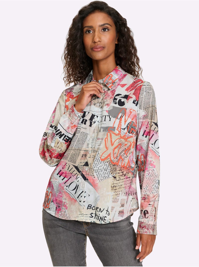 Chemisier Pur Coton - Taille Standard - helline Ecru - Kiabi