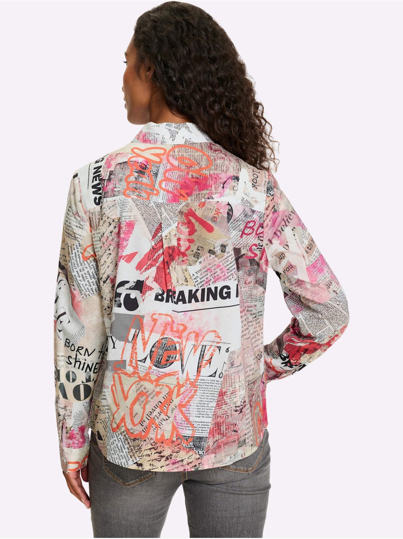 Chemisier Pur Coton - Taille Standard - helline Ecru - Kiabi