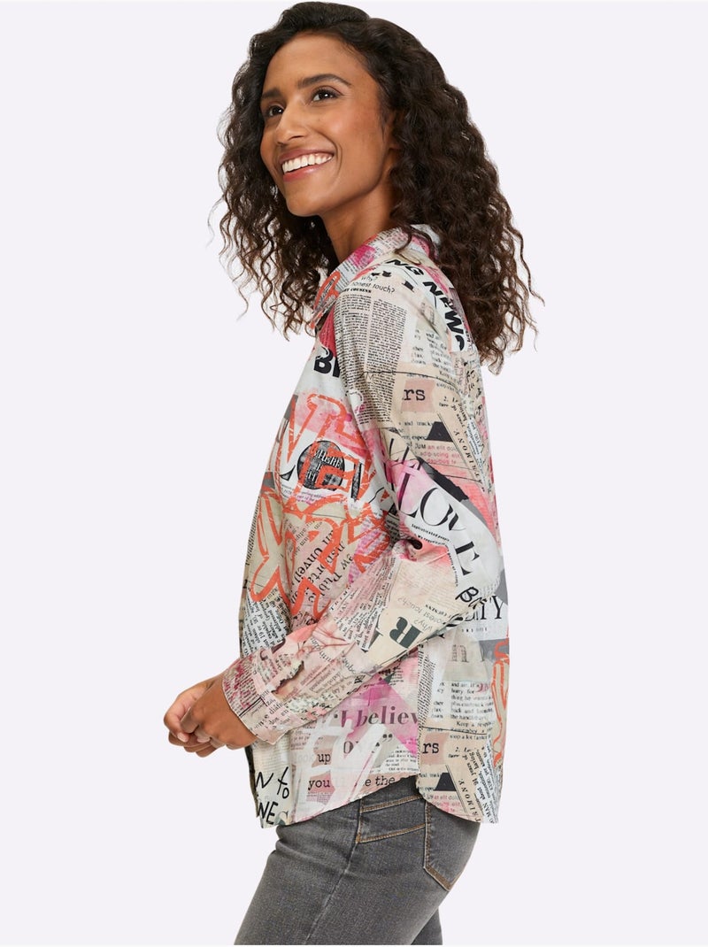 Chemisier Pur Coton - Taille Standard - helline Ecru - Kiabi