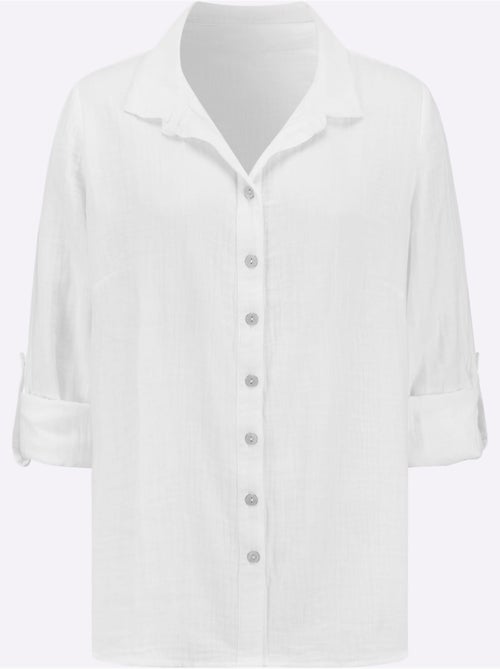 Chemisier Pur Coton - Taille Standard - Witt - Kiabi