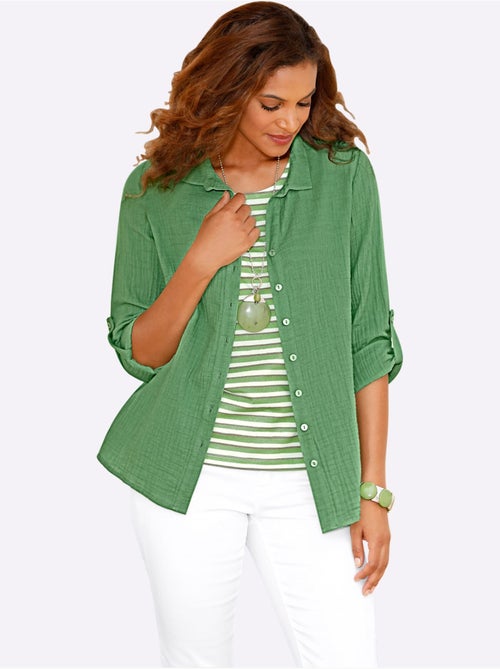 Chemisier Pur Coton - Taille Standard - Witt - Kiabi