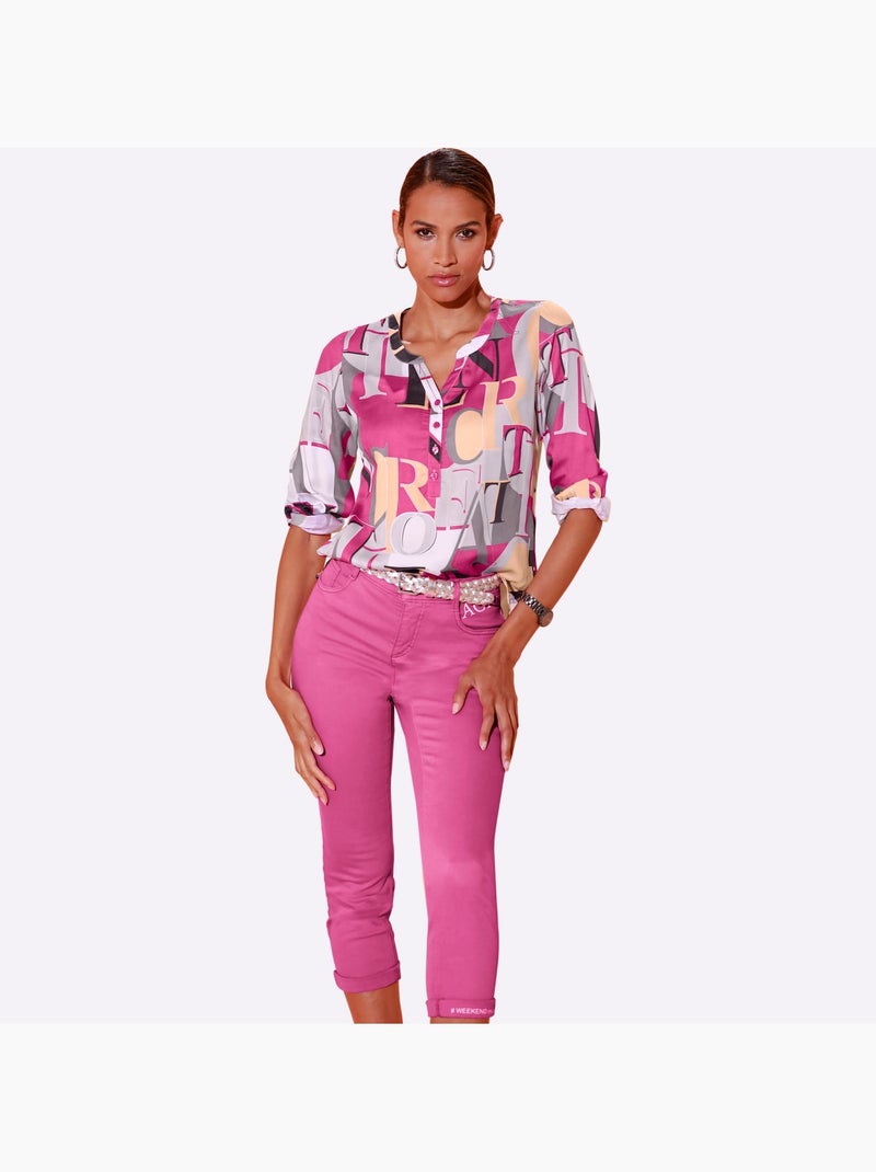 Chemisier Pur Modal - Taille Standard - helline Gris Rose - Kiabi