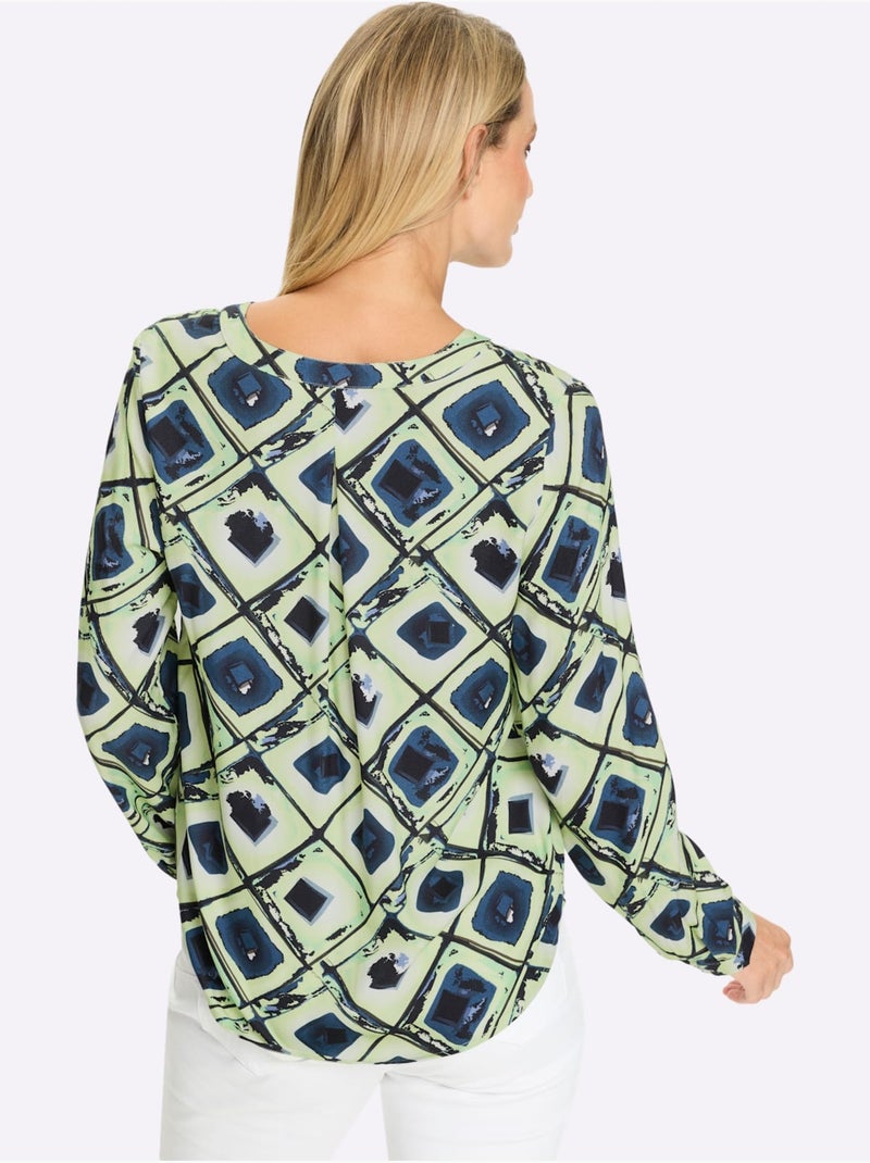 Chemisier Pure Viscose - Taille Standard - Helline Bleu - Kiabi