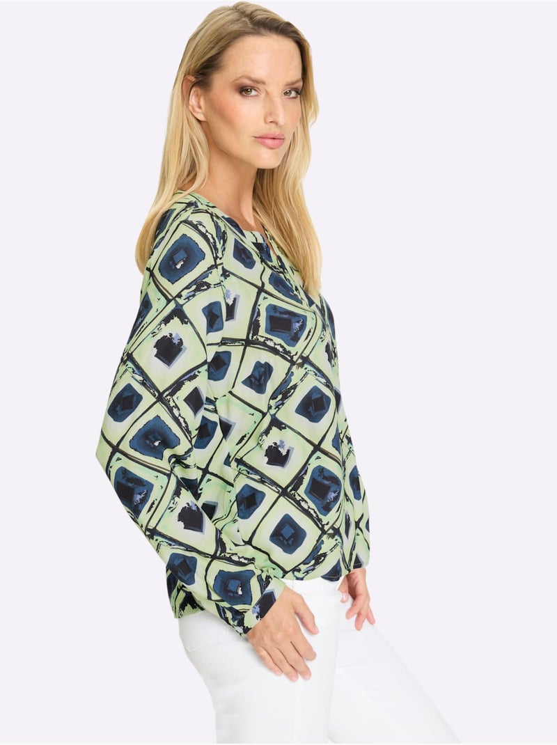 Chemisier Pure Viscose - Taille Standard - Helline Bleu - Kiabi