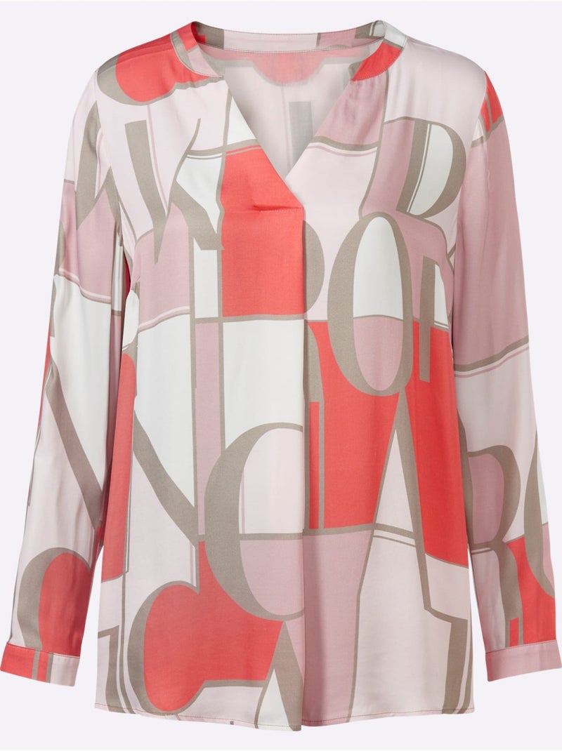 Chemisier Pure Viscose - Taille Standard - Helline Corail - Kiabi