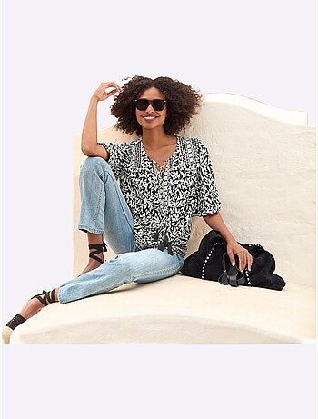 Chemisier Pure Viscose - Taille Standard - Helline