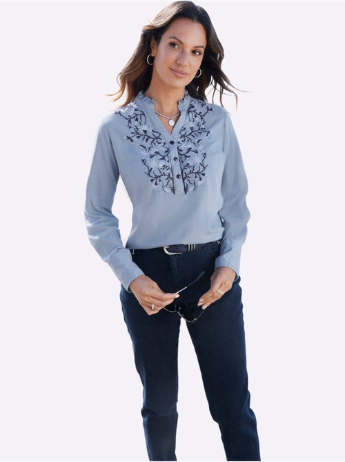 Chemisier Pure Viscose - Taille Standard - Witt - Kiabi Chemisier Pure Viscose - Taille Standard - Witt - Kiabi