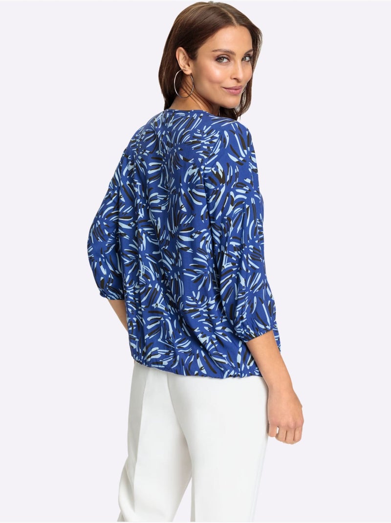 Chemisier Pure Viscose - Taille Standard - Witt Bleu roi - Kiabi