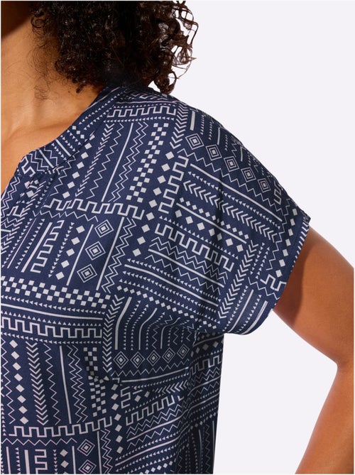 Chemisier Pure Viscose - Taille Standard - Witt - Kiabi Chemisier Pure Viscose - Taille Standard - Witt - Kiabi