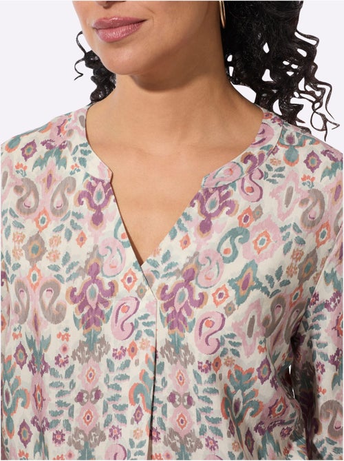 Chemisier Pure Viscose - Taille Standard - Witt - Kiabi Chemisier Pure Viscose - Taille Standard - Witt - Kiabi