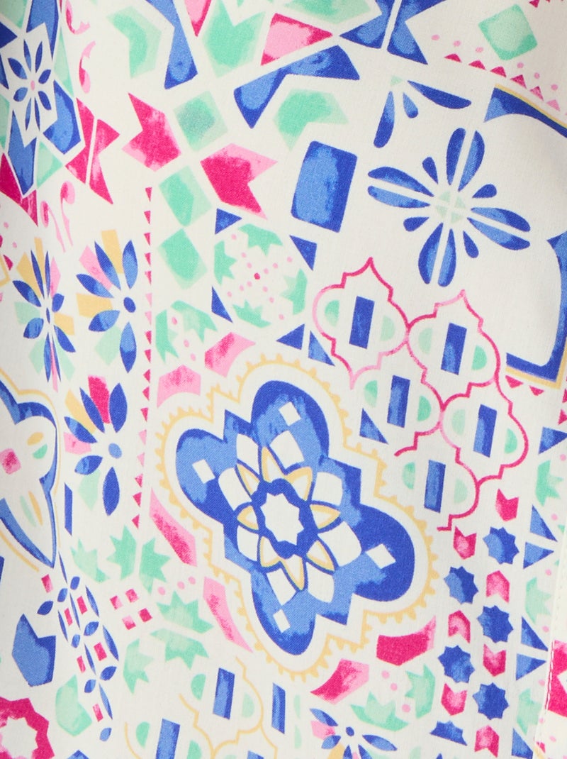 Chemisier pure viscose Climatyl - Damart Multicolore - Kiabi