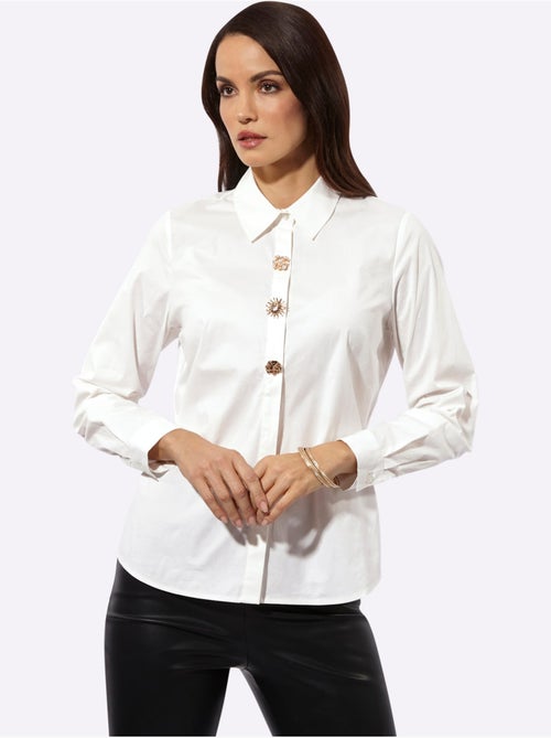 Chemisier qualité coton - taille standard - helline - Kiabi Chemisier qualité coton - taille standard - helline - Kiabi