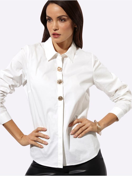 Chemisier qualité coton - taille standard - helline - Kiabi Chemisier qualité coton - taille standard - helline - Kiabi