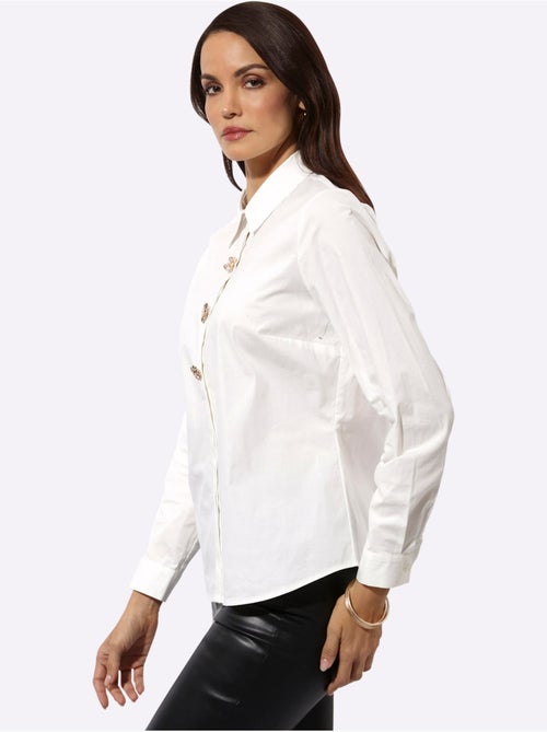 Chemisier qualité coton - taille standard - helline - Kiabi Chemisier qualité coton - taille standard - helline - Kiabi