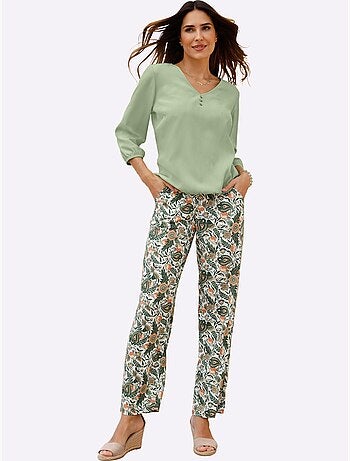 Chemisier Qualité Froissée, Repassage Superflu - Taille Standard - Moda Vilona