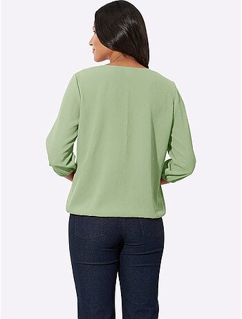 Chemisier Qualité Froissée, Repassage Superflu - Taille Standard - Moda Vilona
