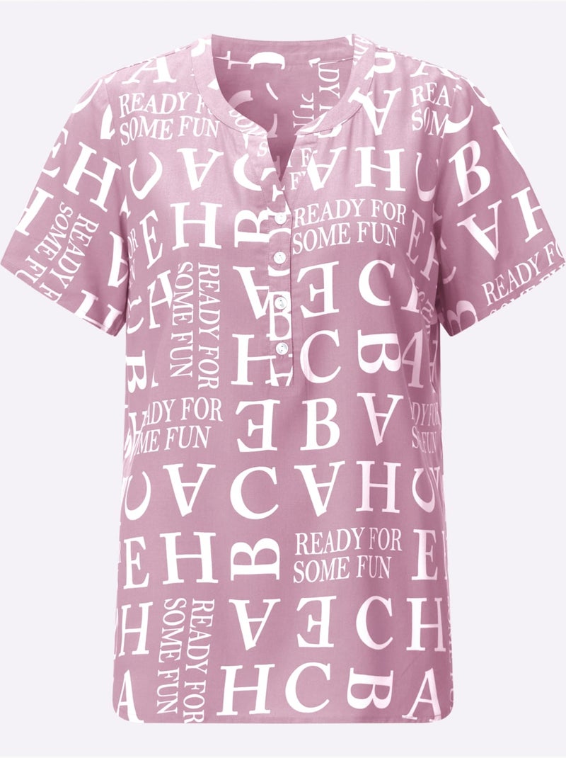 Chemisier Qualité Légère, Confortable à Porter - Taille Standard - Witt Mauve - Kiabi