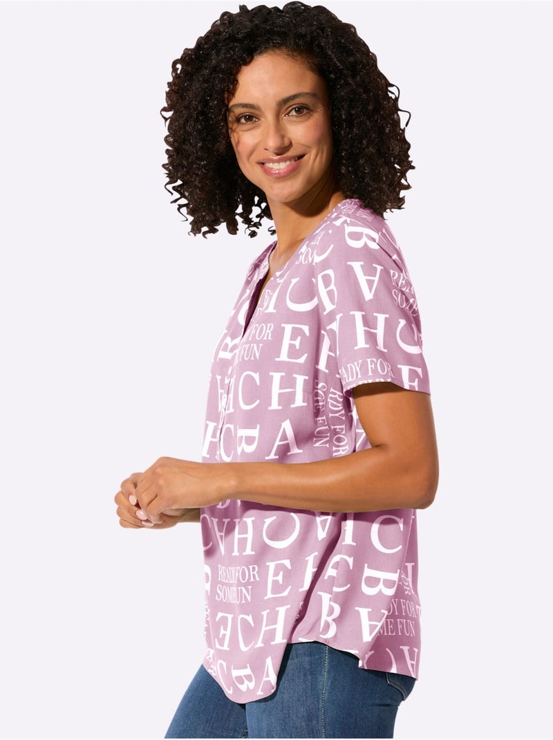 Chemisier Qualité Légère, Confortable à Porter - Taille Standard - Witt Mauve - Kiabi