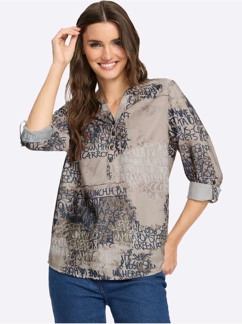 Chemisier Qualité Tissée Soignée - Taille Standard - Moda Vilona Bleu anthracite - Kiabi