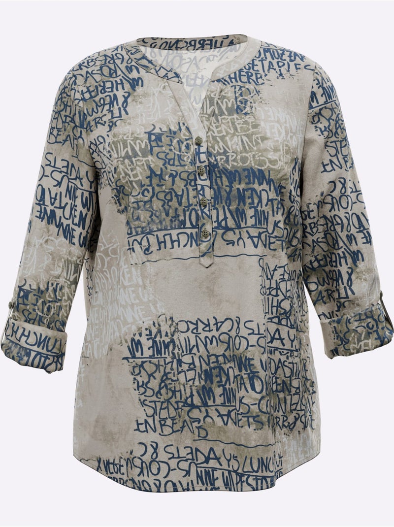 Chemisier Qualité Tissée Soignée - Taille Standard - Moda Vilona Bleu anthracite - Kiabi