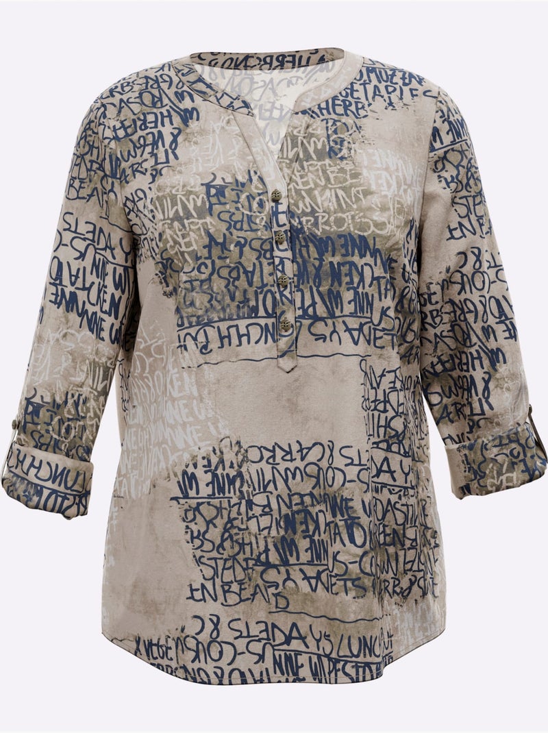 Chemisier Qualité Tissée Soignée - Taille Standard - Moda Vilona Bleu anthracite - Kiabi