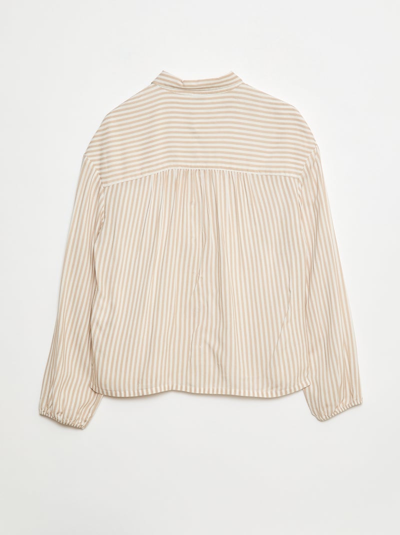 Chemisier rayé - So Easy Beige - Kiabi