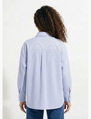 Chemisier rayé + 3 broches métal étoile