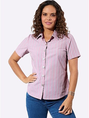 Chemisier Rayé 50% Coton - Taille Standard - Witt