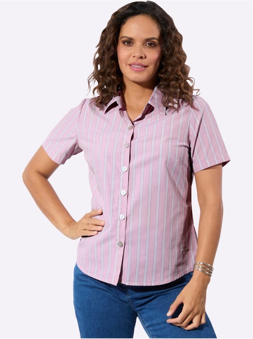Chemisier Rayé 50% Coton - Taille Standard - Witt - Kiabi Chemisier Rayé 50% Coton - Taille Standard - Witt - Kiabi