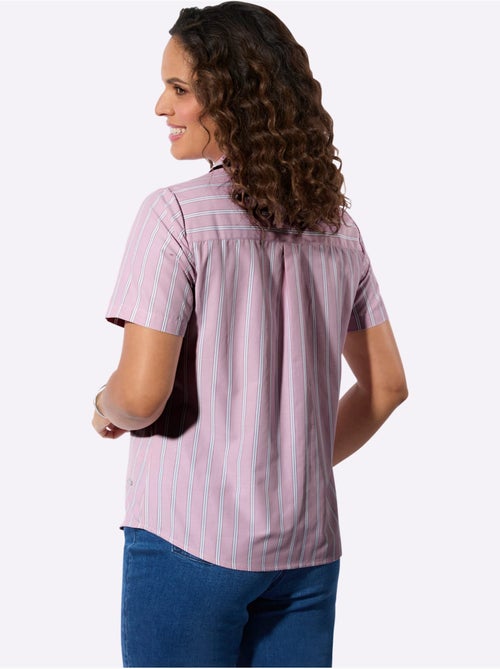 Chemisier Rayé 50% Coton - Taille Standard - Witt - Kiabi Chemisier Rayé 50% Coton - Taille Standard - Witt - Kiabi