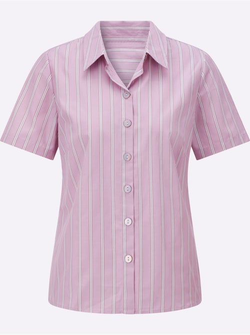Chemisier Rayé 50% Coton - Taille Standard - Witt - Kiabi Chemisier Rayé 50% Coton - Taille Standard - Witt - Kiabi