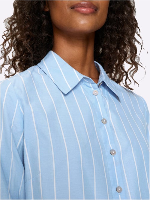 Chemisier Rayé Longues Rayures Affinantes - Taille Standard - helline - Kiabi