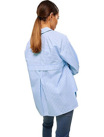 Chemisier Rayé Motif à Rayures Mode - Taille Standard - helline