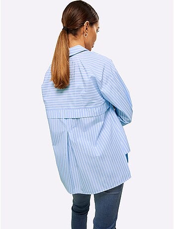 Chemisier Rayé Motif à Rayures Mode - Taille Standard - helline