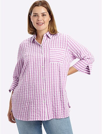 Chemisier Rayé Motif à Rayures Mode - Taille Standard - Sheego