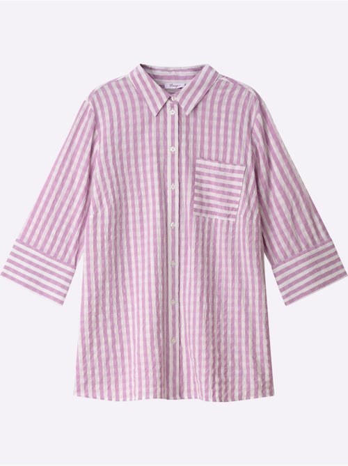 Chemisier Rayé Motif à Rayures Mode - Taille Standard - Sheego - Kiabi Chemisier Rayé Motif à Rayures Mode - Taille Standard - Sheego - Kiabi