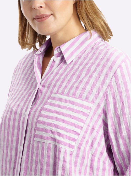 Chemisier Rayé Motif à Rayures Mode - Taille Standard - Sheego - Kiabi Chemisier Rayé Motif à Rayures Mode - Taille Standard - Sheego - Kiabi