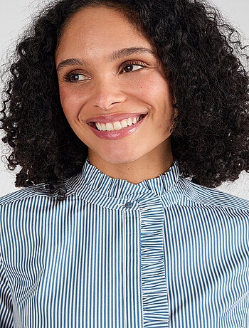 Chemisier rayé popeline pur coton - Damart