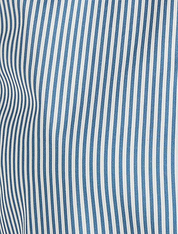 Chemisier rayé popeline pur coton - Damart