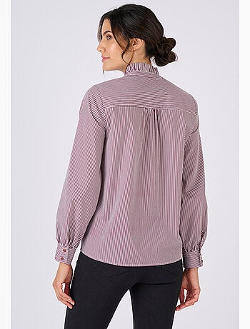 Chemisier rayé popeline pur coton - Damart