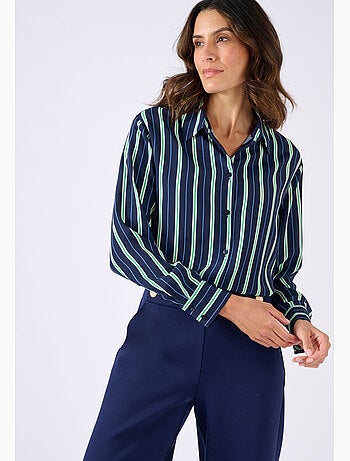 Chemisier rayé pure viscose - Damart