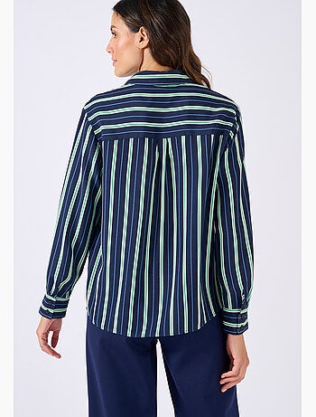 Chemisier rayé pure viscose - Damart