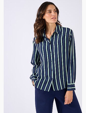 Chemisier rayé pure viscose - Damart